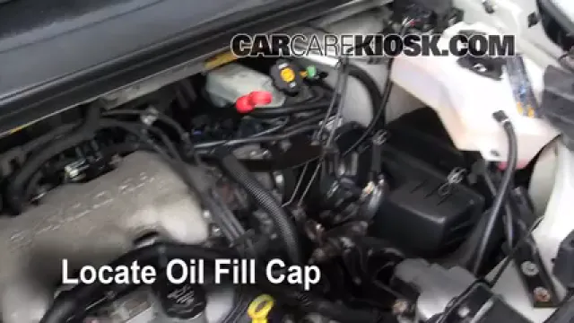 2005 Buick Rendezvous CX 3.4L V6 Huile Ajouter de l'huile